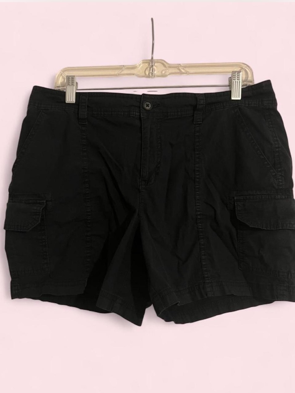 St. John's Bay Black Cargo Shorts - Utility Pocket Style size 12